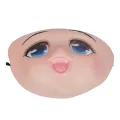 Cospaly Cute Big Eyes Loli Mask Anime Beautiful Girl Latex Half Face Masks Cartoon Character Comic-con Headgear Lolita. 