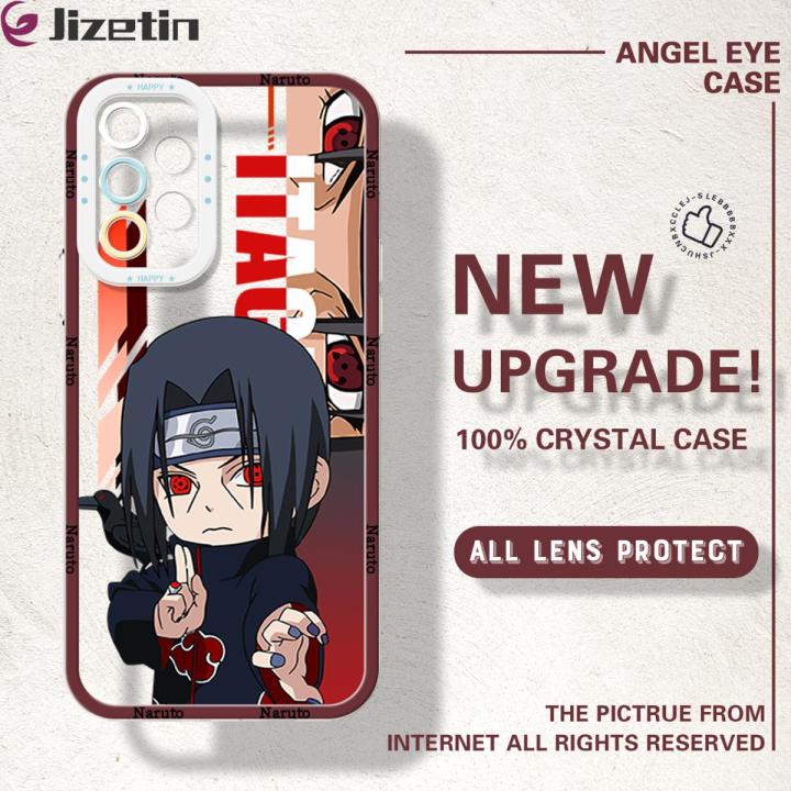 Jizetin for Samsung A13 5G / A04S Back Cover Crystal Transparent Cartoon Naruto Soft Full Camera Cover Protection Phone Cases