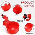 【Toy life hall】Chicken Cup Automatic Waterer Drinking Bowl Thread Watering Feeder Cup for Chicken. 