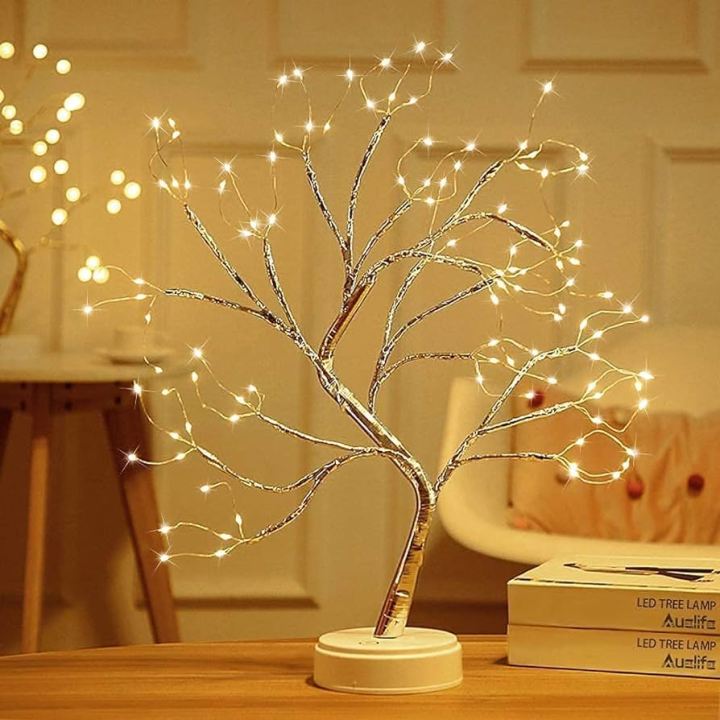 108 LED Spirit Tree Lamp, DIY Artificial Tree Lamp, USB/Battery Touch Switch, Decoration of Children's Room, Bedroom, Living Room, Party, Wedding