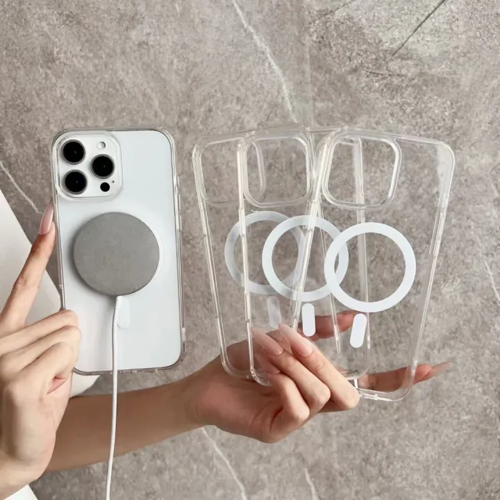 HODON%20Transparent%20Acrylic%20Magnetic%20Camera%20Button%20Protective%20Phone%20Cases%20For%20iPhone%2017%2016%20Pro%20Max%2016Plus%20Magsafe%20Case%20Clear%20Wireless%20Charging%20With%20Touch%20Buttons%20Cover%20-%20Image%2010