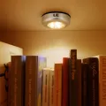 Pack of 3 Warm White LED Under-Unit Lights with 3 LEDs, 3000 Kelvin, Battery Operated, Kitchen Cabinet Lighting, Display Lighting - Table Lamp - Table Lamp - Table Lamp - Table Lamp. 