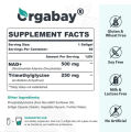 Orgabay Liposomal NAD+ Supplement 500 mg High Absorption Boost NAD+ with TMG 250 mg Actual NAD Plus More Efficient Than Nicotinamide Riboside Support Cellular Energy Healthy Aging 60 Softgels. 