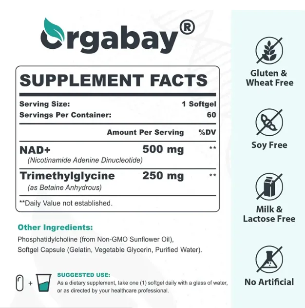 Orgabay%20Liposomal%20NAD+%20Supplement%20500%20mg%20High%20Absorption%20Boost%20NAD+%20with%20TMG%20250%20mg%20Actual%20NAD%20Plus%20More%20Efficient%20Than%20Nicotinamide%20Riboside%20Support%20Cellular%20Energy%20Healthy%20Aging%2060%20Softgels%20-%20Image%202