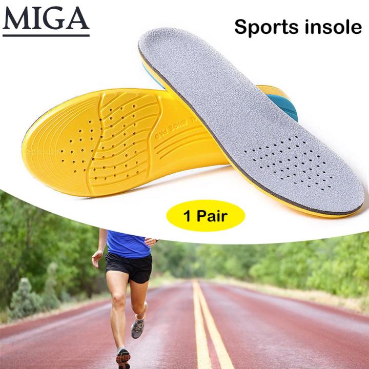 insole sports insole cushioning memory sponge shoes for men's shoes with suede suitable for trainers with foot pain, running and hiking.