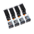AC220V 12VDC 24VDC 24VAC 5A 8PIN Coil Power MY2N-J Relay HH52P With Socket Base Eatop.