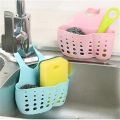 Kitchen Sink Accessories Organizer Space Savers : Adjustable Drain Basket for Soap and Sponge - Convenient Home Storage Solution. 