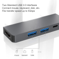 Usb 3.0 Hub Type C To Hdmi Splitter For Macbook Pro 13 Air M1 M2 Adapter Lap Computer Accessories Mac Mini Dock Station.