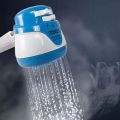 Horizon Electric Instant Hot Water Shower With Connection Pipe - Blue & White. 