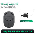 UGREEN Magnetic Wireless Car Charger Adsorbable For iPhone 14 13 12Pro Max Phone Holder Mount Wireless Charging Car Charger 7.5W. 