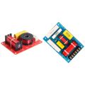 2 Pcs 130W 200W Speaker Crossover 2 Way High-Low 8 Ohm Frequency Divider for 6 Inch Speaker & for 10 Inch Speaker. 