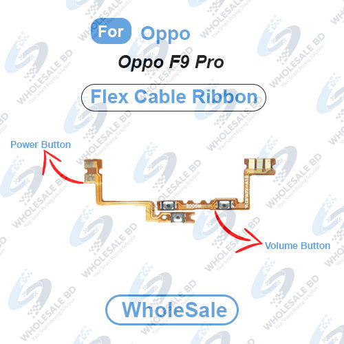 Oppo F9 Pro Power On/Off Switch Button Side Volume Up Down Buttons Flex Cable Replacement Parts (Wholesale)