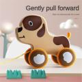 Children Fun Pulling Toys Cute Cartoon Animal Dog Bear Lion 4 Wheels Mini Car Toy for Toddlers Boy Gifts for Kids KankongAgu. 
