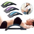 Back Massage Magic Stretcher Fitness Equipment Stretch Relax Mate Stretcher Lumbar Support Spine Pain Relief Chiropractic-Black+Purple. 