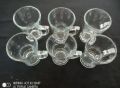 Crystal Clear transparent Beautiful unique design Premium Cup Set 6 Piece / Use this transparent tea coffee cup for your tea time.