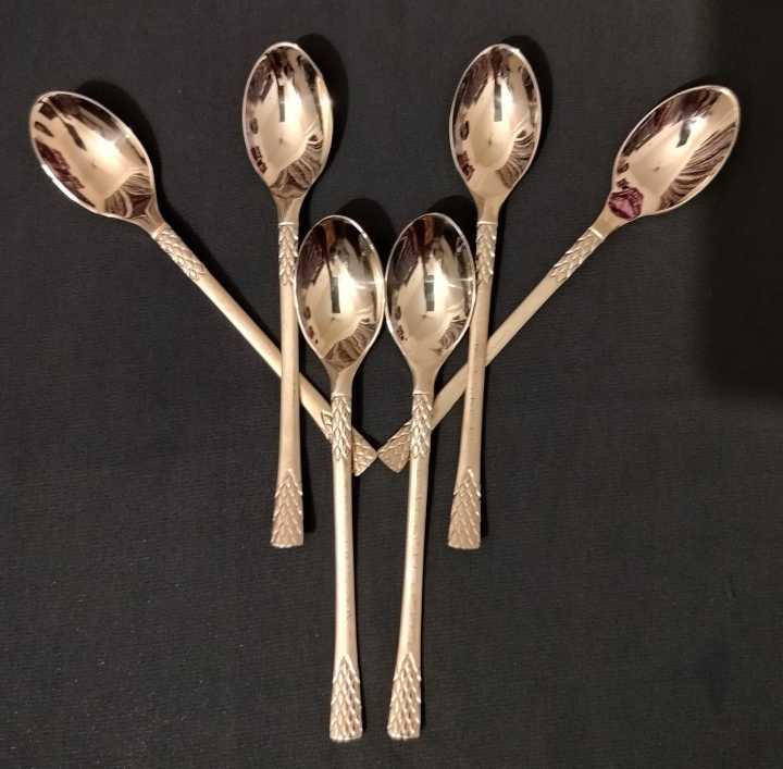 SPECIAL QUALITY STAINLESS STEEL 6" SPOON SET O 6 PCS.