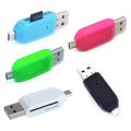 NEW Micro USB USB 2.0 2 in 1 OTG Card Reader High-speed USB2.0 Universal OTG TF/SD for Android Computer Extension Headers. 