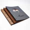 2PCS PU Leather Menu Folder Blank Cover Price List Display Book minghao. 
