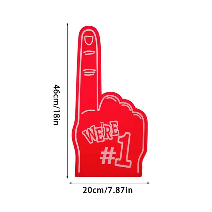 Universal Large Foams Fingers Cheerleading Props Hand Sports Event Cheering Palm Party Props Number 1 Foam Fan Finger Eatop