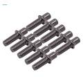 10Pcs Drum Tension Rods Smooth Deep Thread Strong Metal Tight Screw Short Screws for Snare Drum, Bass Drum Percussion Instrument DIY Replaces.