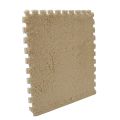 20 Piece Interlocking Foam EVA Fuzzy Mat Flooring Carpet Tiles for Kids - Perfect for Nursery Décor, Baby Room. 