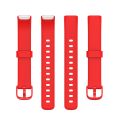 Watch Strap For Fitbit Luxe Silicone Color Buckle Watch Band, Size:L(White). 