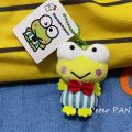 Sanrio Kero Kero Keroppi Cartoon Plush Stuffed Doll Cute Backpack Pendant Little Frog Key Chain Children Toy Gifts for Boys Girl. 