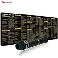 EXCO Python Programing Mouse Pad Large Shortcuts Cheat Sheet Keyboard Mousepad Stitched Edge Non-Slip Base Desk Mat for Engineer. 