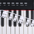 1 Piece Stave Notation Note Strip Stickers Piano Key Stickers for Beginners Students 88 Key.