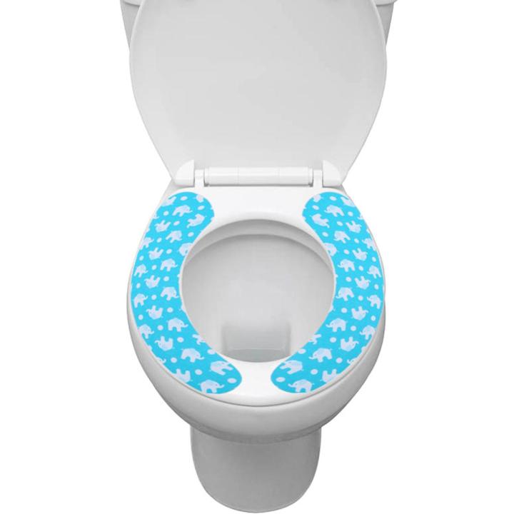 1Pair Nonwoven Fabrics Reuseable Washable Closestool Toilet Seat Pad