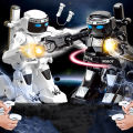 2pcs Boxing Sparring Robot 2.4g Remote Control Intelligence Fighting Robot Toys With Light Sound For Children Gifts.