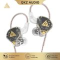 QKZ AKX HIFI Heavy Bass Transparent Earphones IEM Monitor Level 3.5mm In-Ear Music Headphone Dynamic With Mic Wired Headset DMX. 