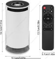 Mini Projector with Android 11, HY300A Home Projector 4K Ultra Hd Support, Smart Magcubic Projector 5G WIFI6 BT5.0 Auto Horizontal Correction, 180°Rotatable Outdoor Projector for Phone/Laptop (White). 