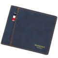 Menbense Classic Men's matte short capacious fashionable retro wallet for men. 