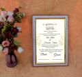 Nikahnama - Customizable Nikahnama with Frame. 