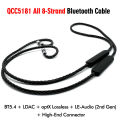 QCC5181 All-8-Strand Bluetooth Earhook Adapter Hi-Res Audio HIFI Earphone Cable V5.4 LDAC AptX Adaptive HD for KZ EDX Pro ZSN VX. 