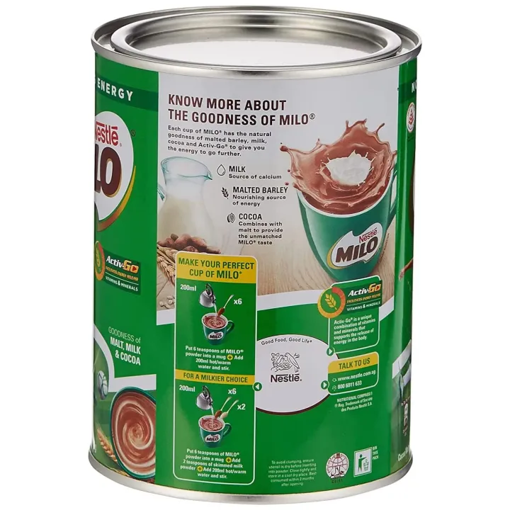 Milo%20Instant%20Malt%20Chocolate%20Drinking%20Powder%20Tin%20400g%20-%20Image%202