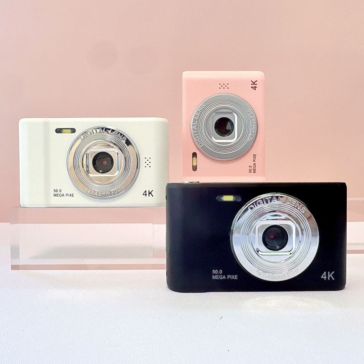 BLUFIV Kids Digital Camera with 720p IPS Screen, 4600W Pixel Dual-Lens, 600mAh Rechargeable Battery, 2.4-Inch Display, 3-Speed Timer, USB/Battery Powered for Ages 3-6, Best Gift for Holidays