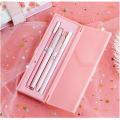 Macaroon Color Pink Mint Sakura Gel Pen Set with Pencil Box Cute School Office Pens 0.5mm Black Ink Girls Gift Stationery Multicolor. 