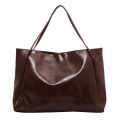 Tote Bag Women's Bag 2021 New Autumn and Winter Japan and South Korea Large Capacity Soft Leather Shoulder Bag Retro Casual Hand-Held Bucket Bag.