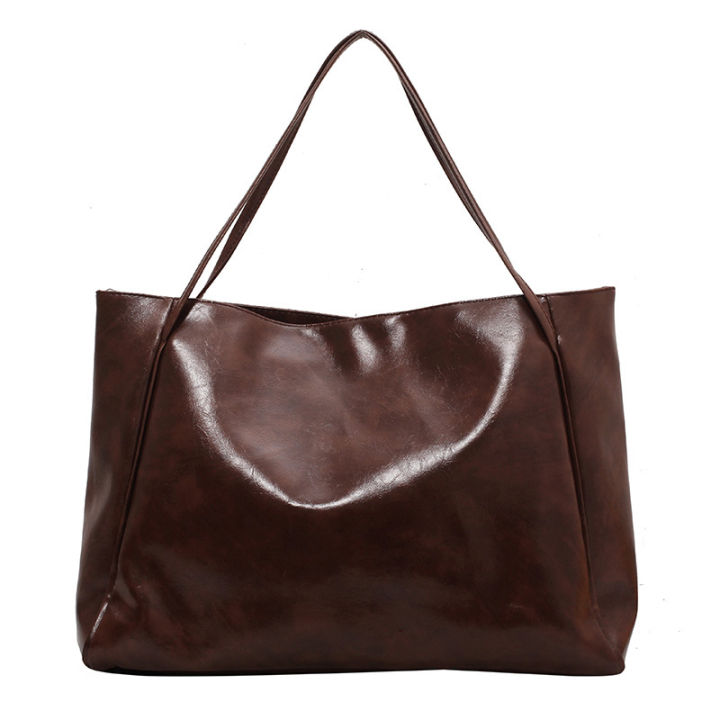 Tote%20Bag%20Women's%20Bag%202021%20New%20Autumn%20and%20Winter%20Japan%20and%20South%20Korea%20Large%20Capacity%20Soft%20Leather%20Shoulder%20Bag%20Retro%20Casual%20Hand-Held%20Bucket%20Bag%20-%20Image%205