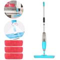Facilitating your life Water Spray Household Flat Mop Floor Cleaner 360° Spin Head Dust Mop Replaceable Blue.