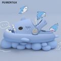 Shark Summer Children's Slippers Cute Shoes Girls Boys Kids Toddler Baby Outdoor Soft Eva Cute Flat Heel Children Beach Sandals.