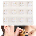 12 Pairs Medical Earrings Piercing Tool Ear Stud Surgical Steel Earrings Jewelry. 