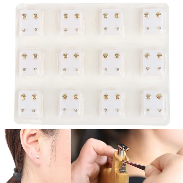 12%20Pairs%20Medical%20Earrings%20Piercing%20Tool%20Ear%20Stud%20Surgical%20Steel%20Earrings%20Jewelry%20-%20Image%202