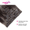 Straight Clip In Hair Extension Human Hair 120g/Set Straight Clip In Extension Full Head Brazilian Clip Hair Extension for Women.