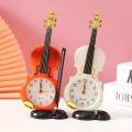 Home Desktop Decoration Creative musical modelling Table Clock Austria Vienna musicianly Gifts Realistic Violin alarm clock. 