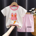 girls clothes set Short Sleeve 2pcs Tshirt+Short 1 2 3 Years Old Summer New Clothing Girls Casual Loose Thin clothes. 