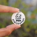 Customizable cat name tag. 