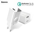 Baseus 24W Quick Charge 3.0 USB Charger Fast Charging QC 3.0 Travel Mobile Phone Charger For Samsung Huawei Vivo Oppo.